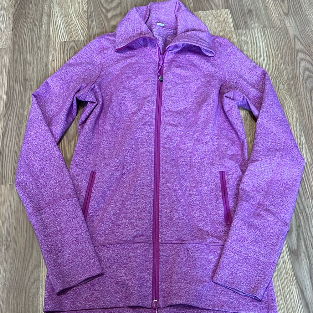 Lululemon in stride full zip jacket sz 6